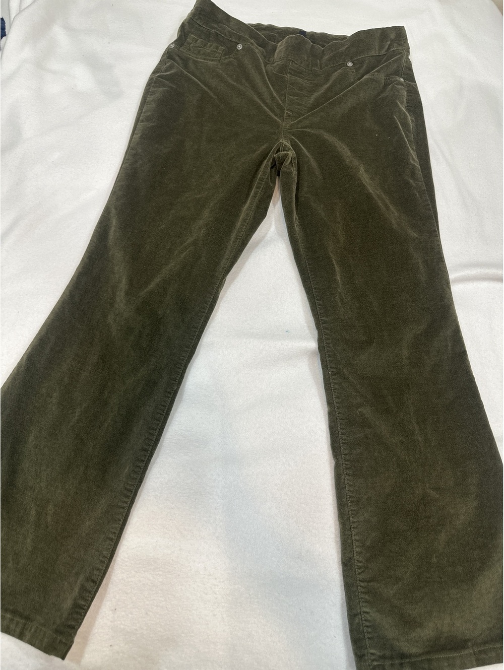 Vtg DG2  Diane Gilman Olive Green Corduroy Pants Size Large